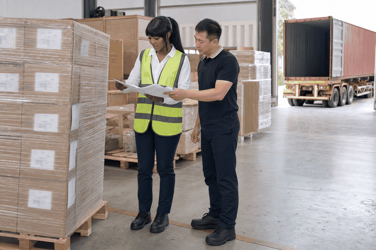 VIVA coordinating packed goods and shipment preparation in a warehouse